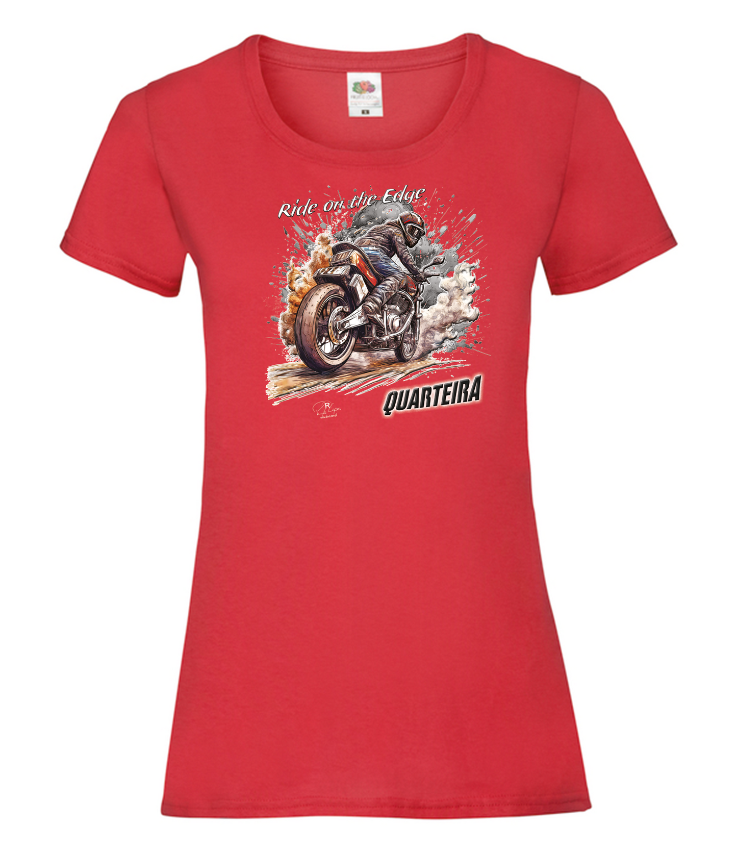 T-shirt Senhora Ride on the Edge Quarteira