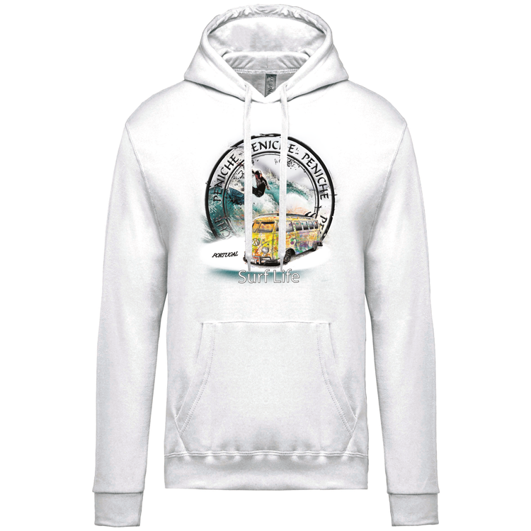 Sweatshirt Kariban com Capuz Surf Life Peniche