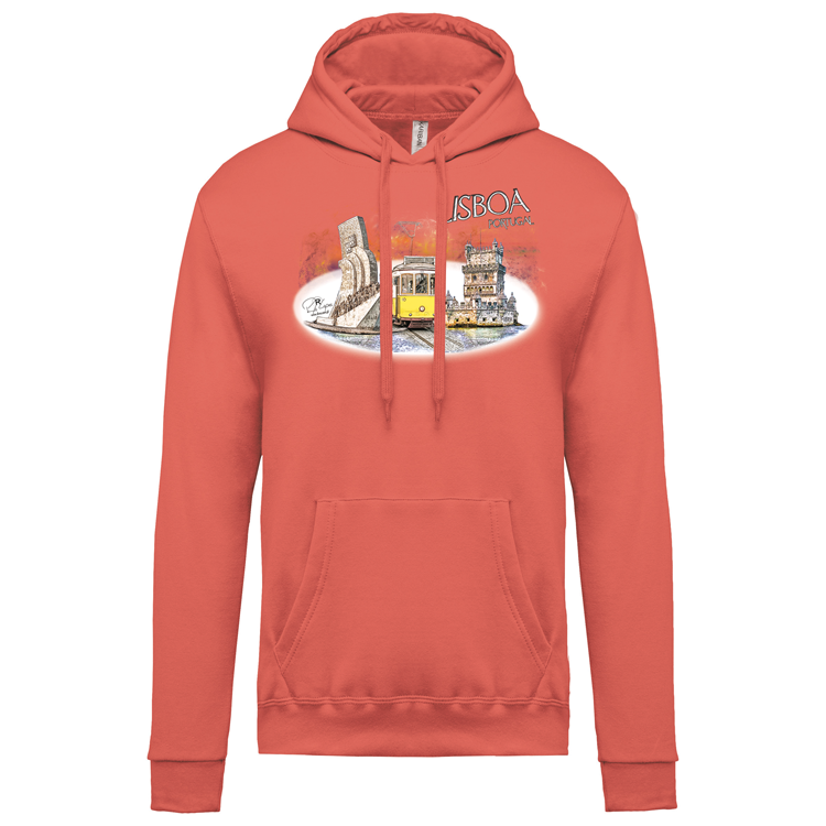 Sweatshirt Kariban com Capuz Monumentos Belém