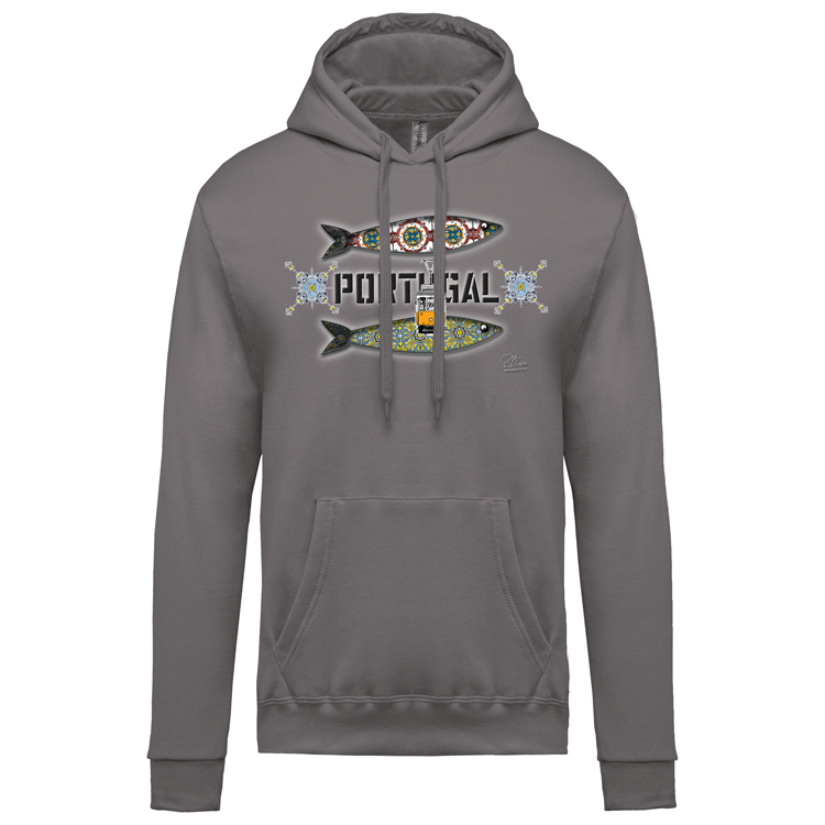 Sweatshirt Kariban com Capuz Duas Sardinhas Coimbra