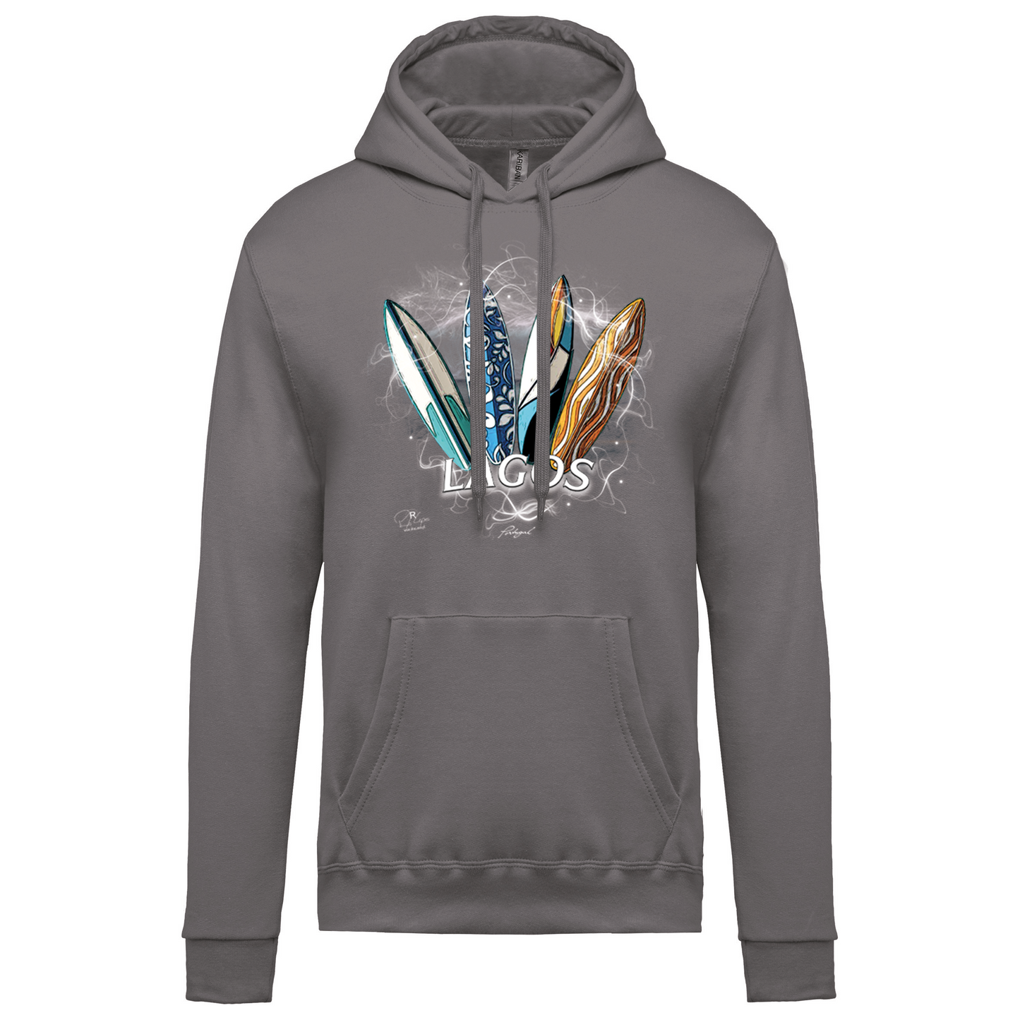 Sweatshirt Kariban com Capuz Surfboards Lagos