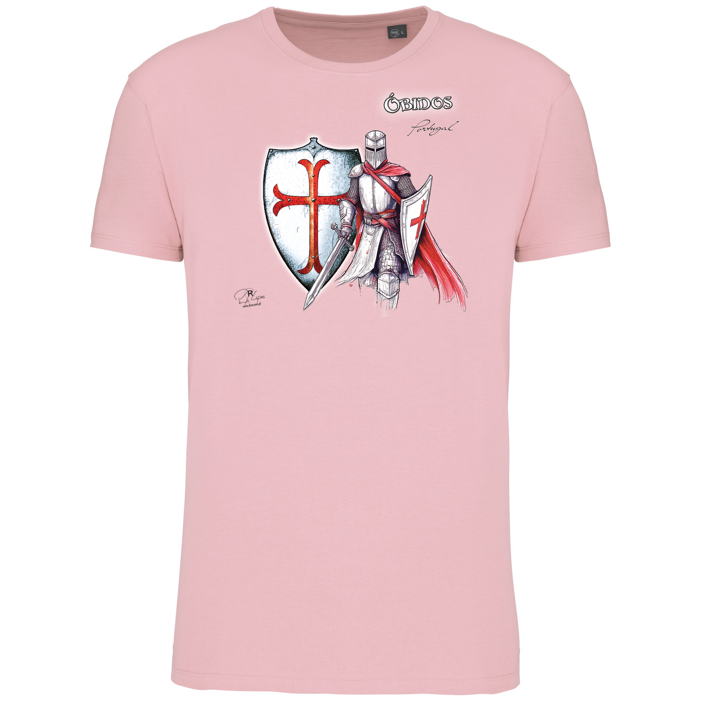 T-Shirt Algodão Biológico Templário Óbidos