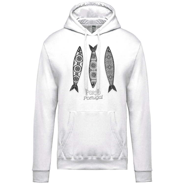 Sweatshirt Kariban com Capuz 3 Sardinhas Porto
