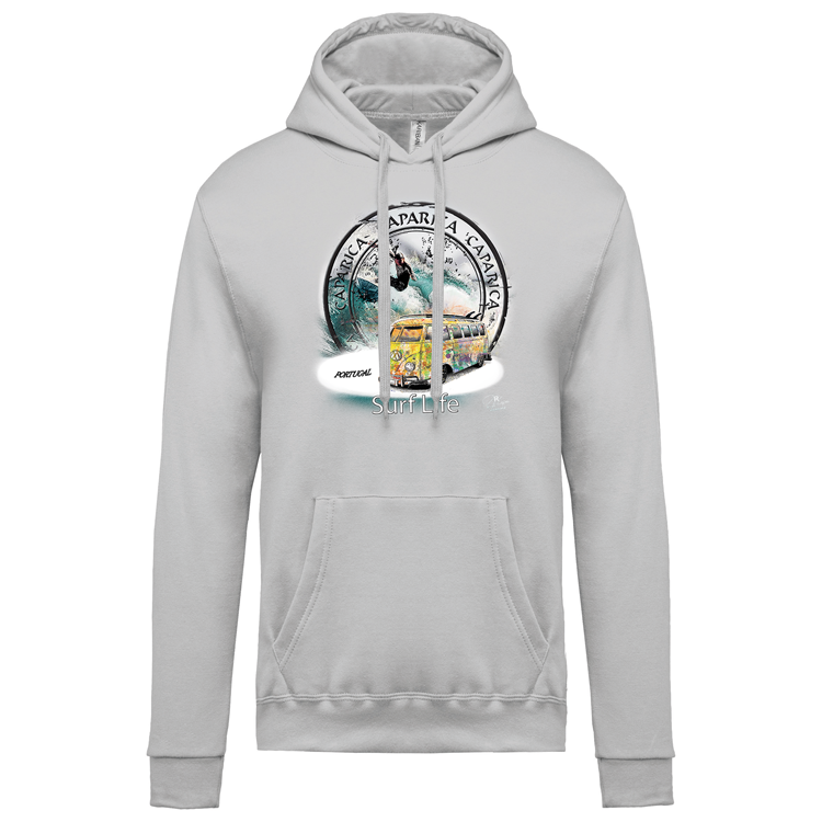 Sweatshirt Kariban com Capuz Surf Life Caparica