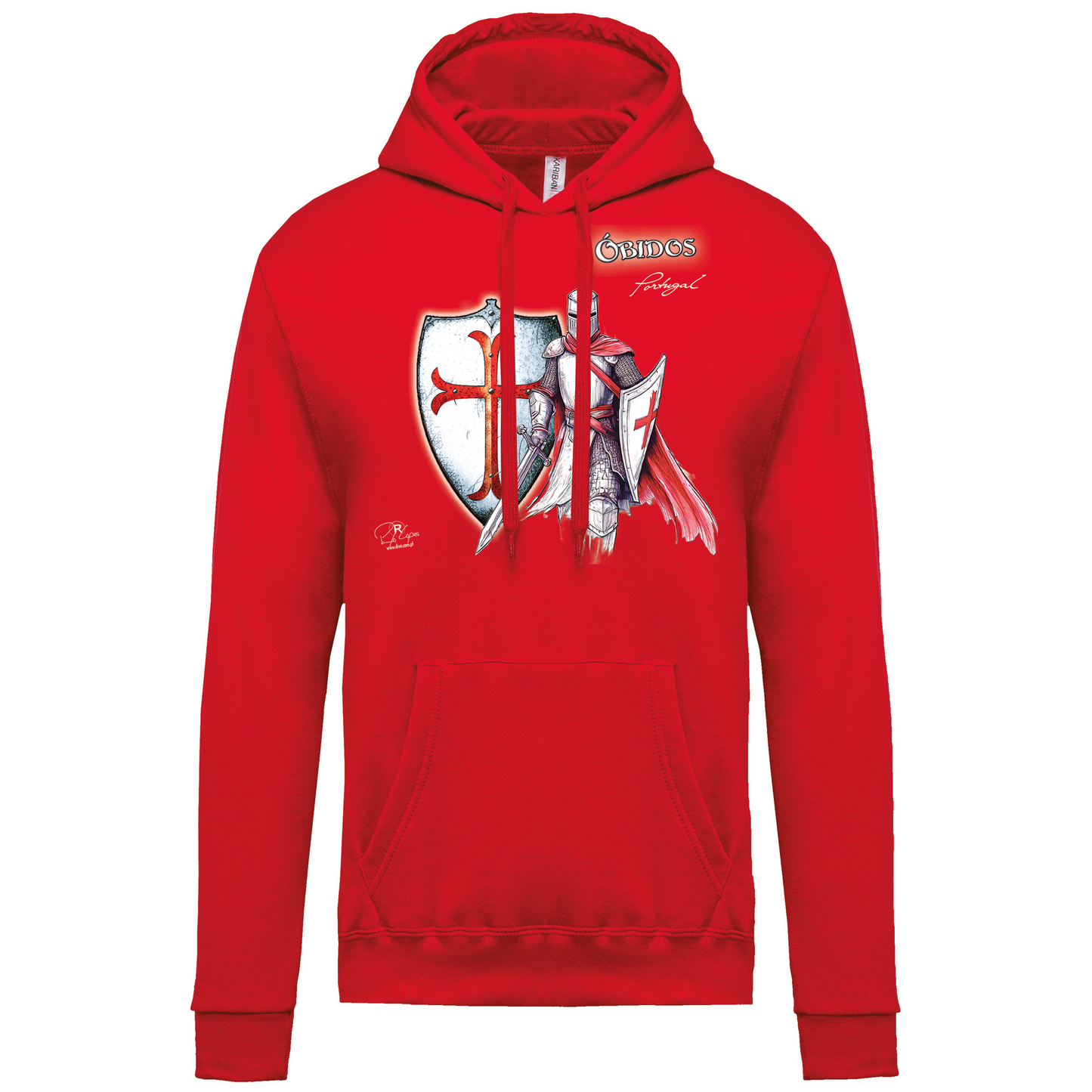 Sweatshirt Kariban com Capuz Templário Óbidos
