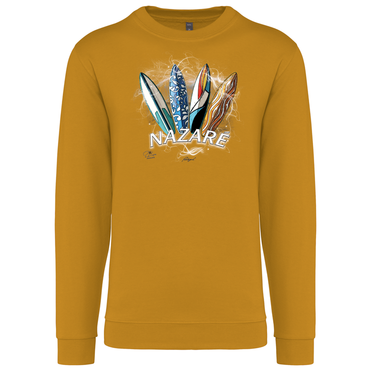 Sweatshirt Kariban sem Capuz Surfboards Nazaré