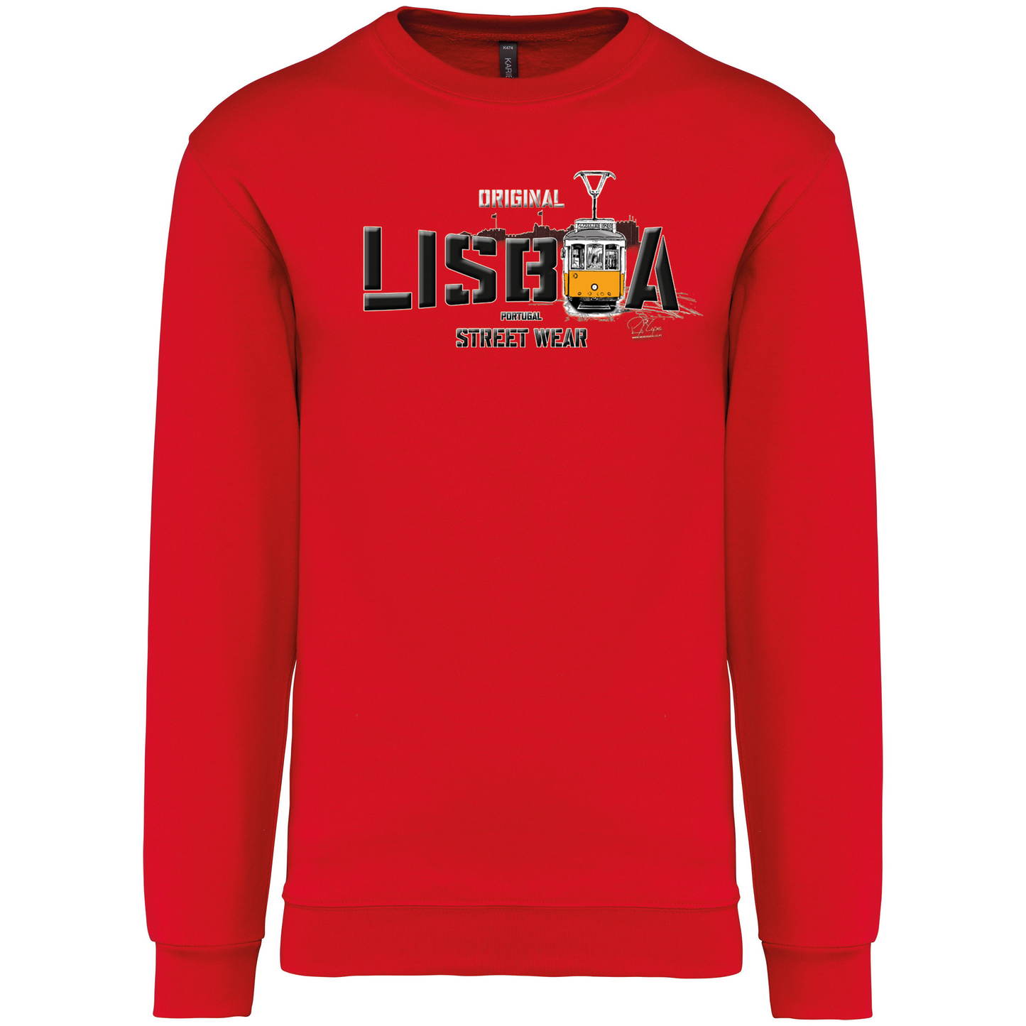 Sweatshirt Kariban sem Capuz Original Lisboa