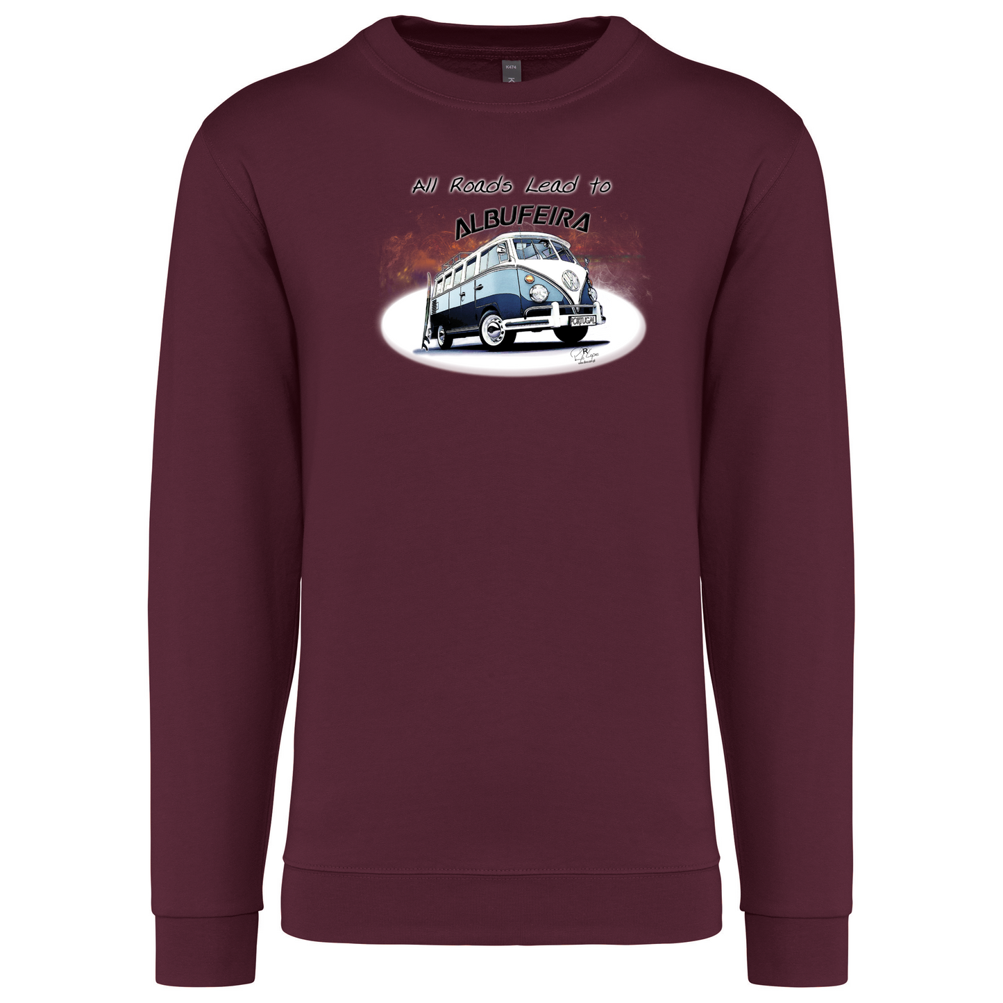 Sweatshirt Kariban sem Capuz All Roads Lead to Albufeira