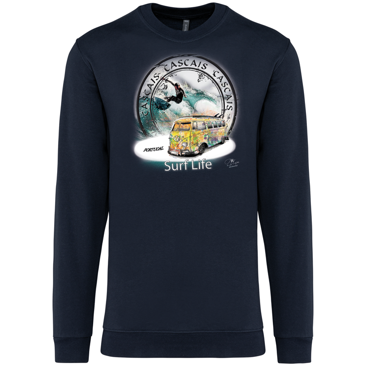 Sweatshirt Kariban sem Capuz Surf Life Cascais