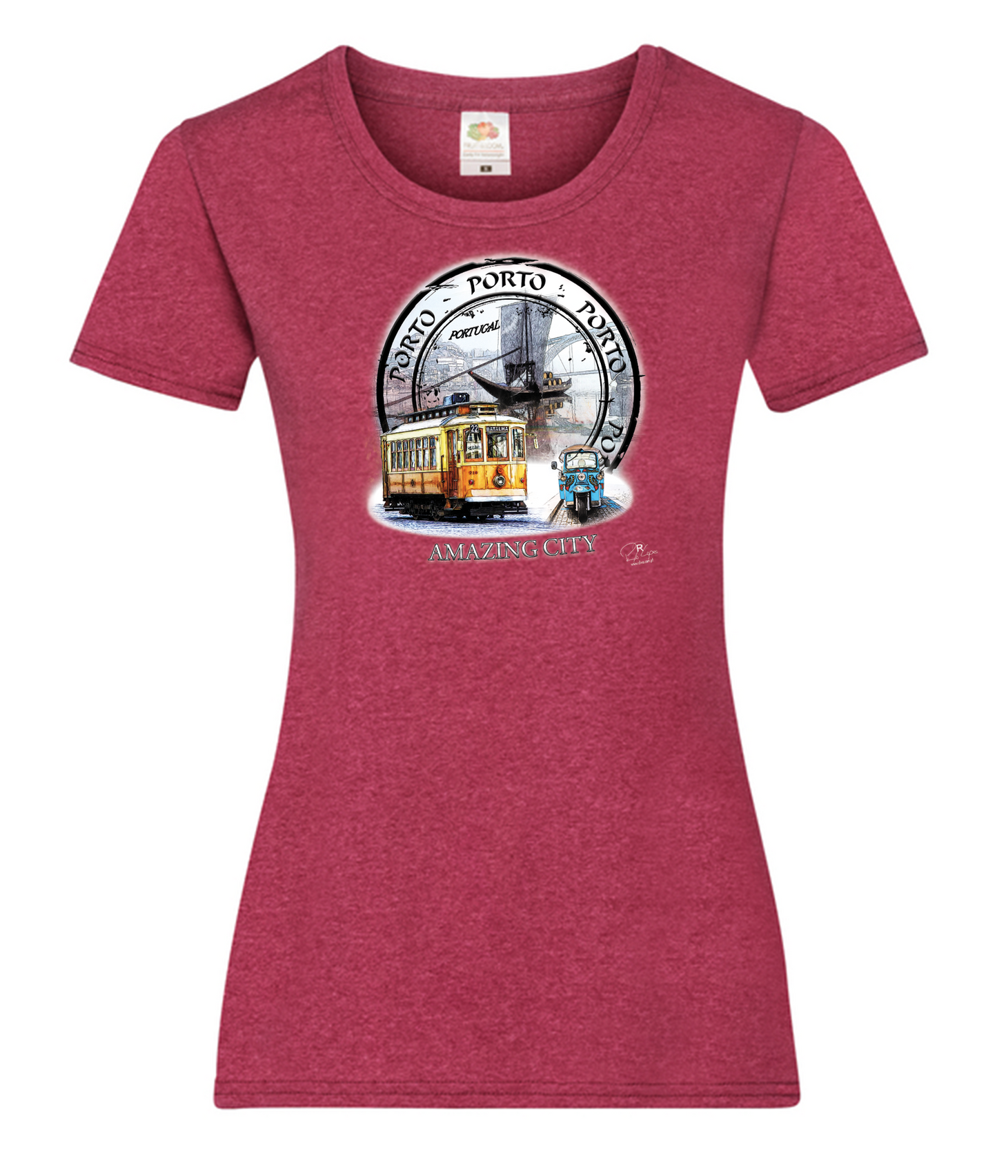 T-shirt Senhora Amazing City Porto