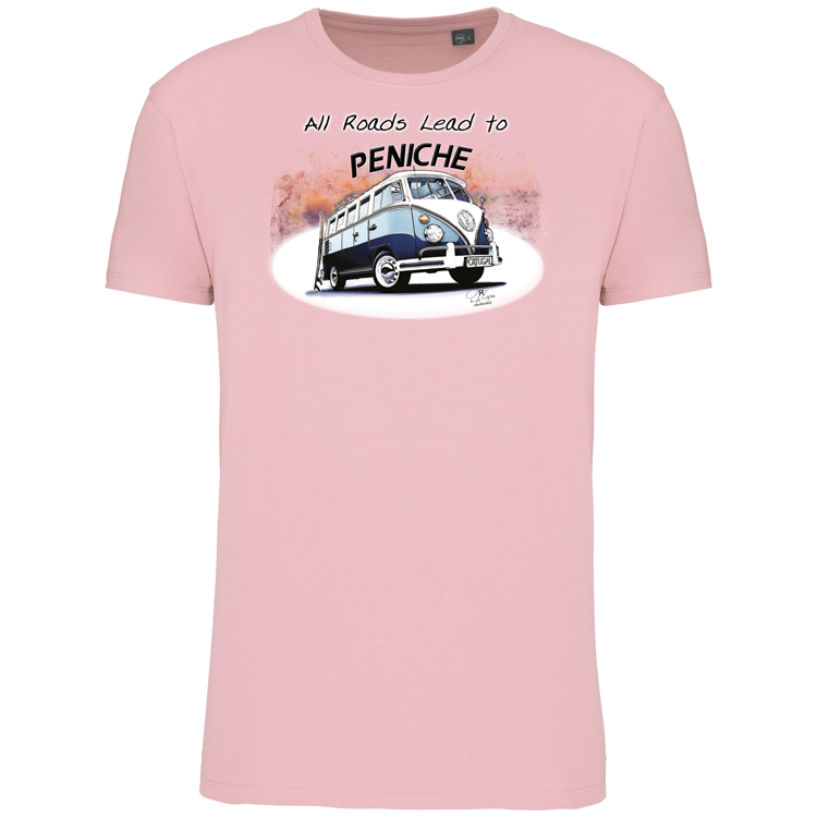 T-Shirt Algodão Biológico All Roads Lead to Peniche