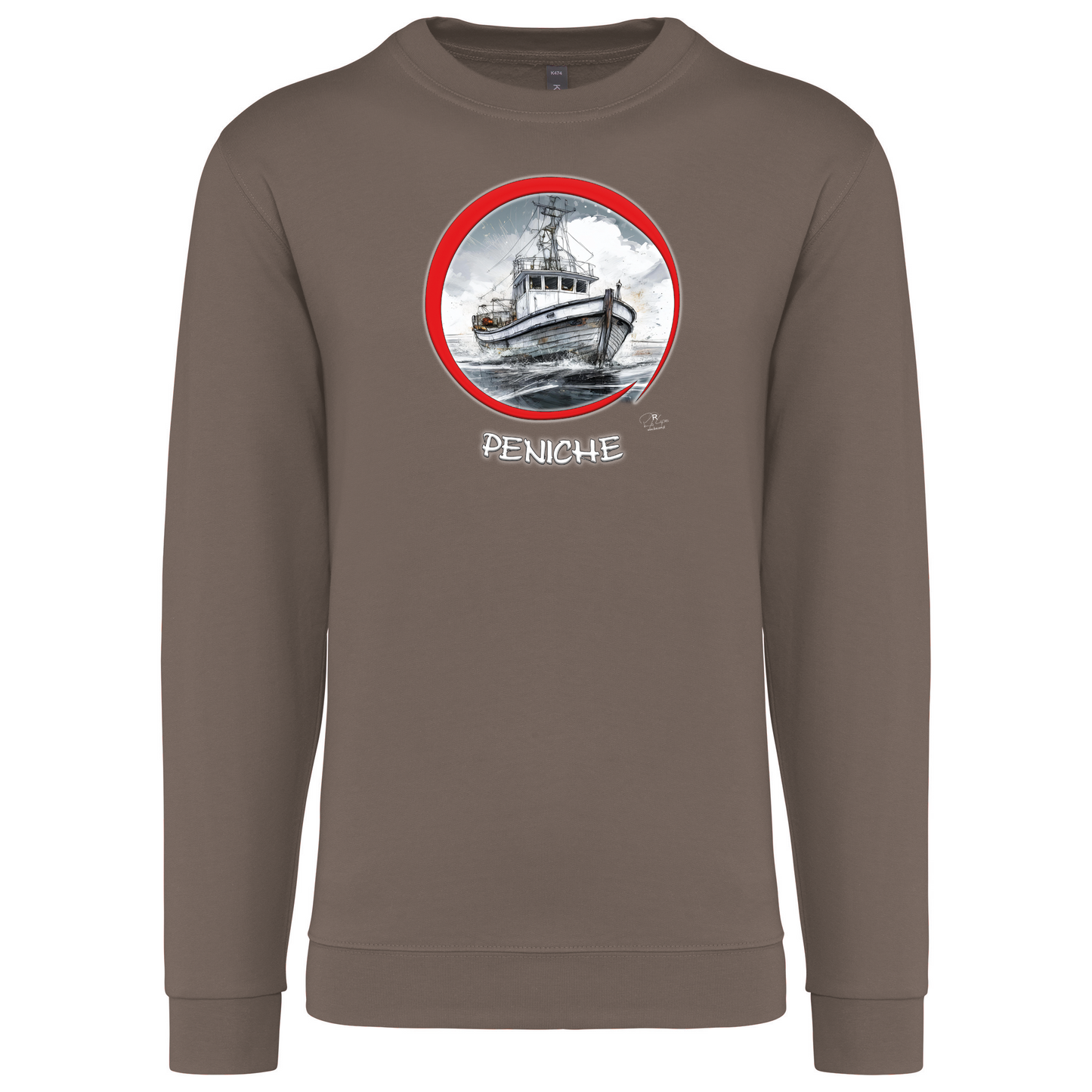 Sweatshirt Kariban sem Capuz Traineira Peniche