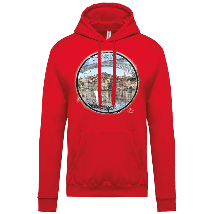 Sweatshirt Kariban com Capuz Selo Porto