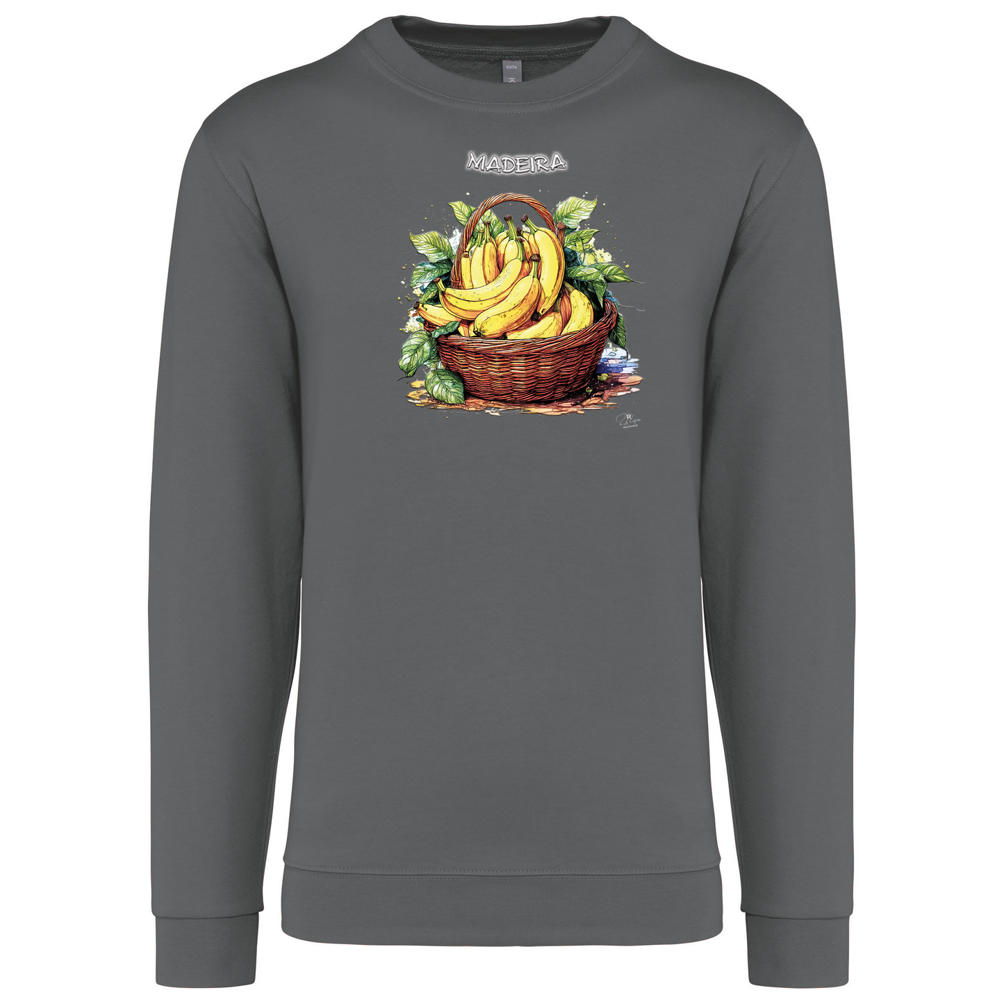 Sweatshirt Kariban sem Capuz Cesto Bananas