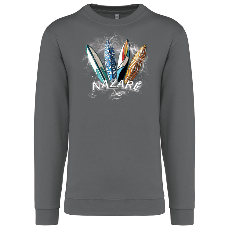 Sweatshirt Kariban sem Capuz Surfboards Nazaré