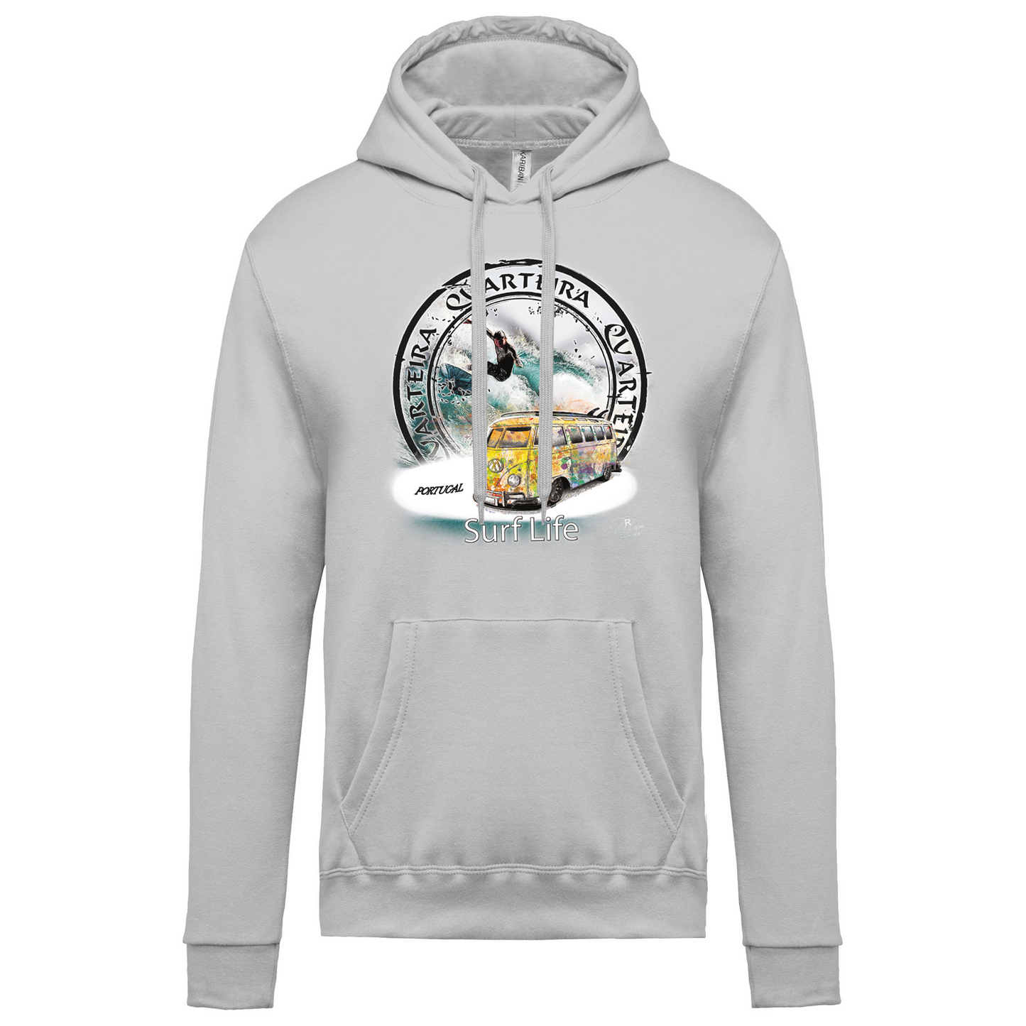 Sweatshirt Kariban com Capuz Surf Life Quarteira