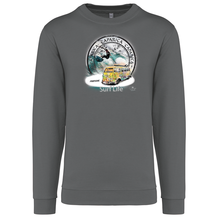 Sweatshirt Kariban sem Capuz Surf Life Caparica