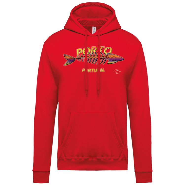 Sweatshirt Kariban com Capuz Espinha Porto