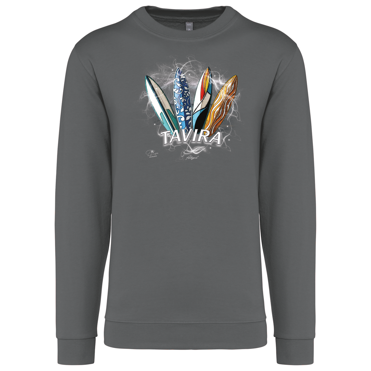 Sweatshirt Kariban sem Capuz Surfboards Tavira