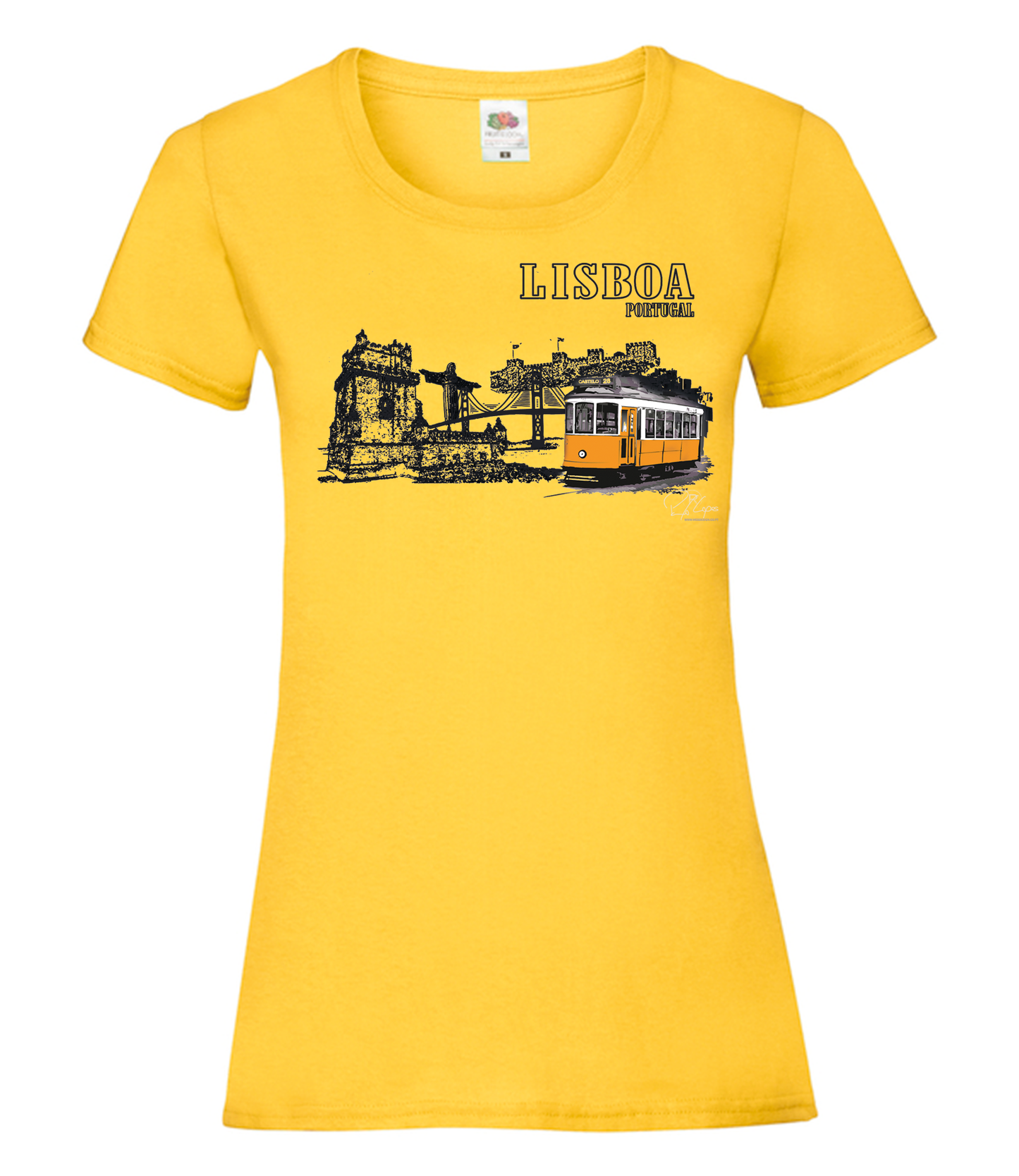 T-shirt Senhora Monumentos Lisboa