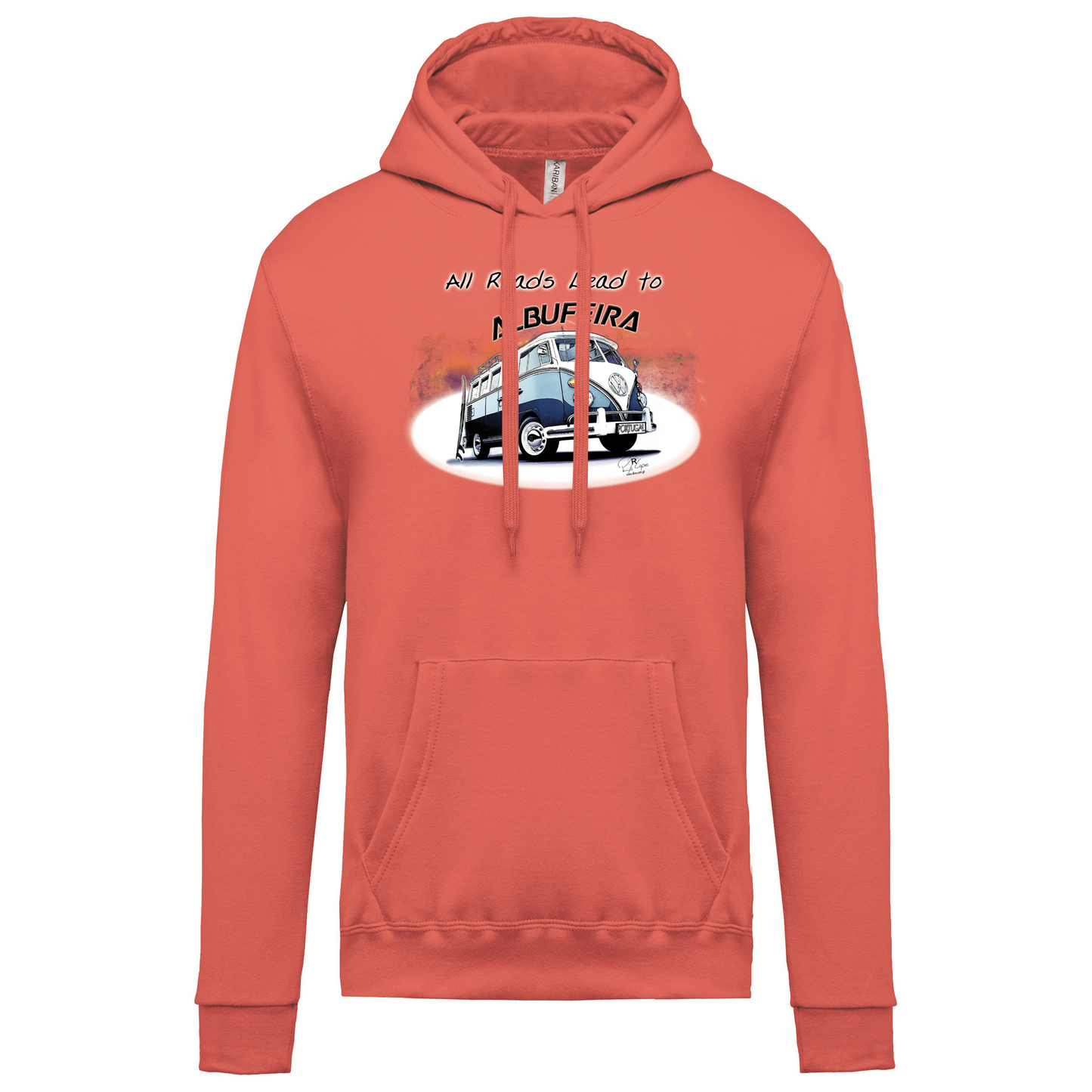 Sweatshirt Kariban com Capuz All Roads Lead to Albufeira