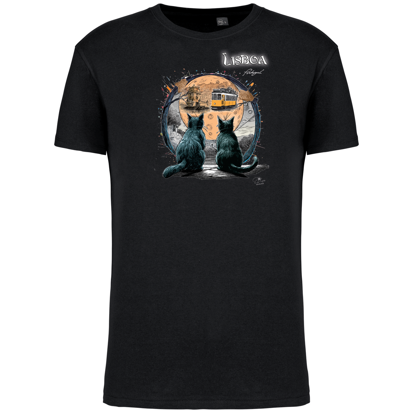 T-Shirt Algodão Biológico Luar Lisboa