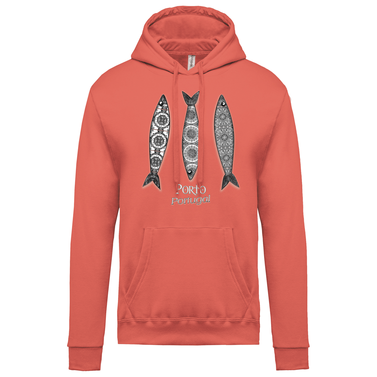 Sweatshirt Kariban com Capuz 3 Sardinhas Porto