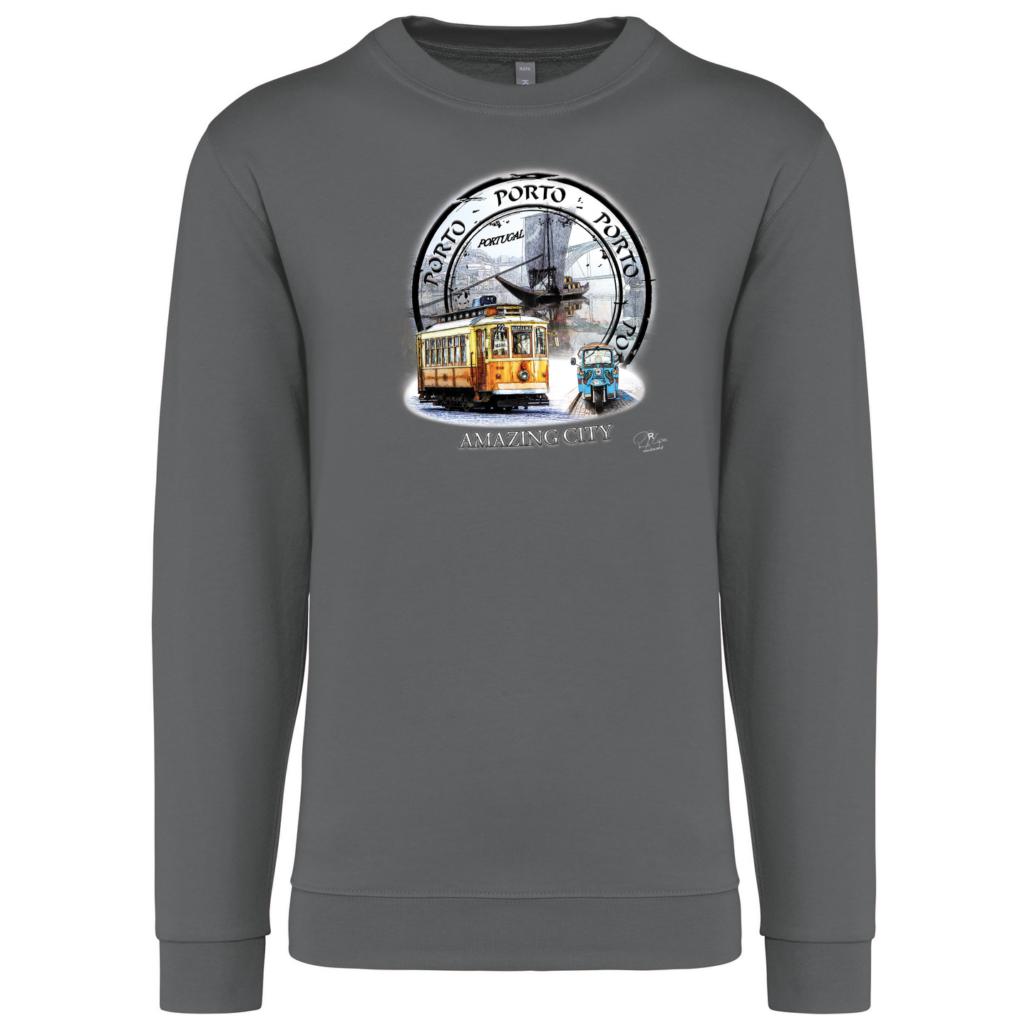 Sweatshirt Kariban sem Capuz Amazing City Porto