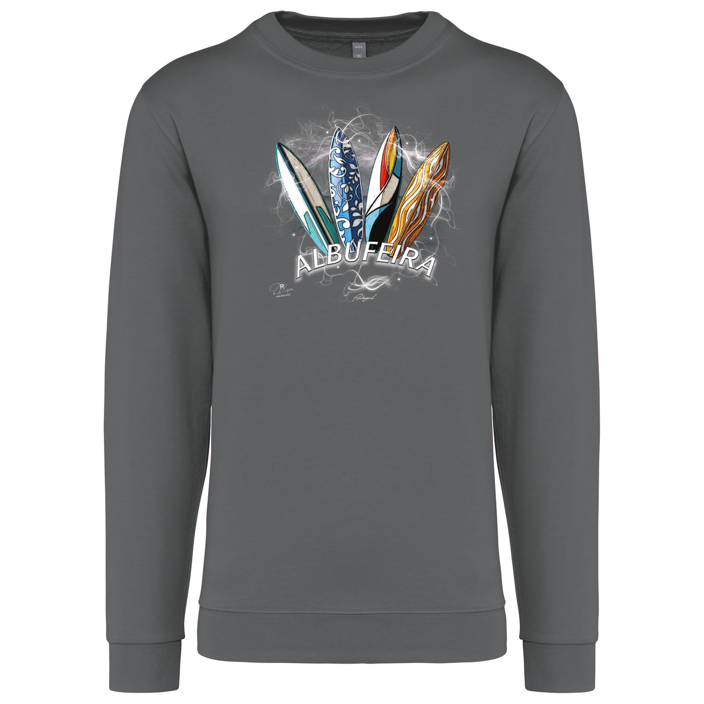 Sweatshirt Kariban sem Capuz Surfboards Albufeira