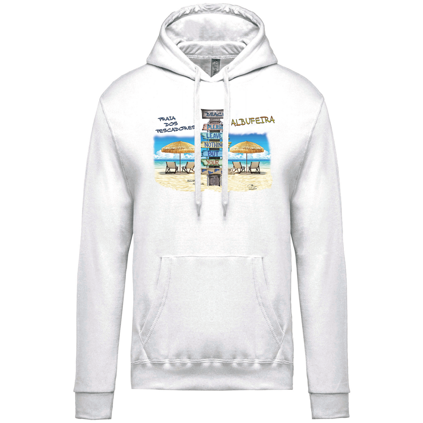 Sweatshirt Kariban com Capuz Pegadas Albufeira