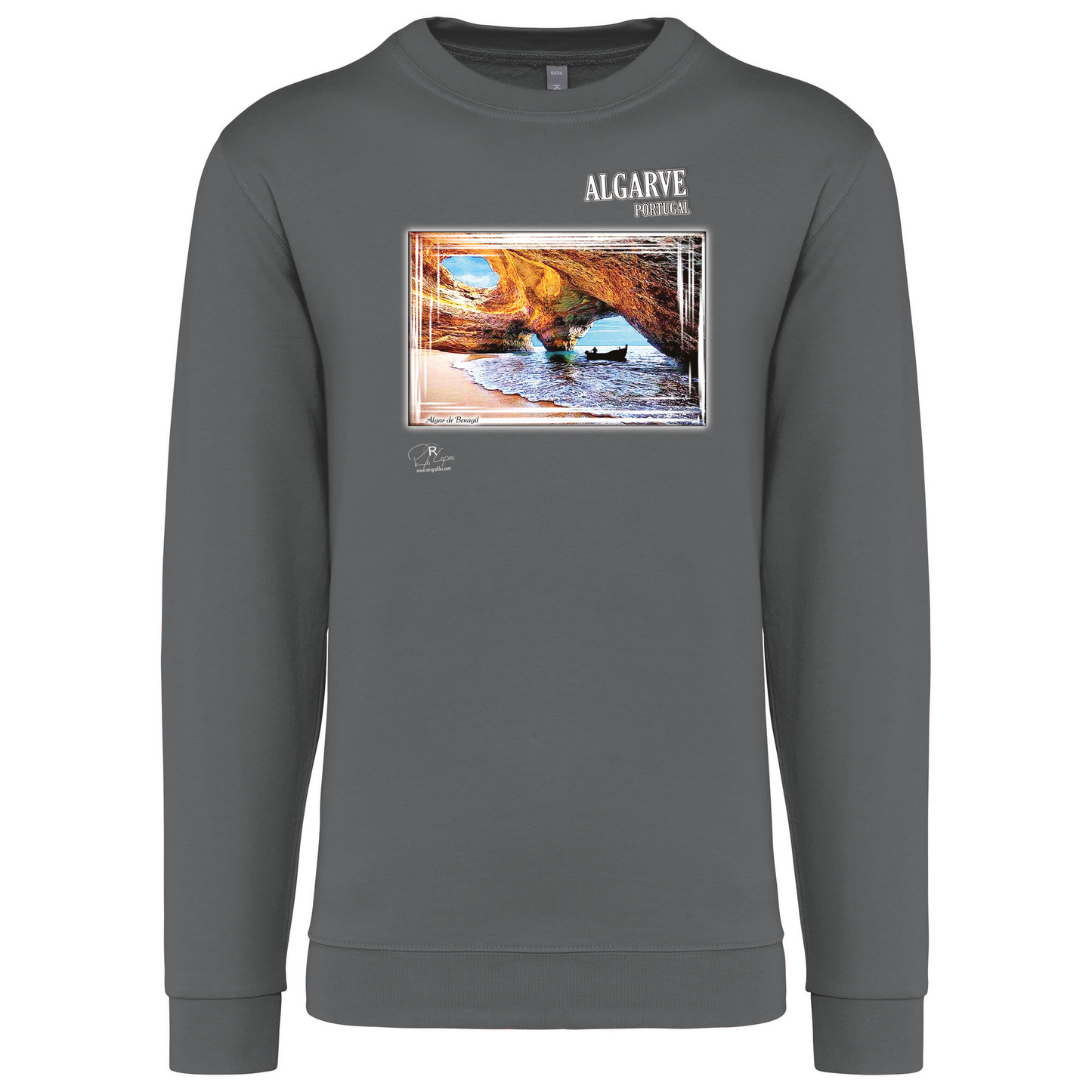 Sweatshirt Kariban sem Capuz Algar de Benagil