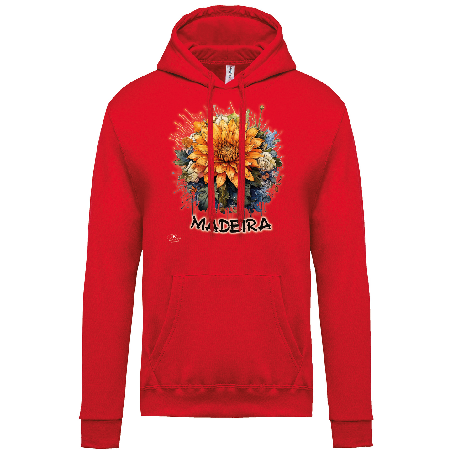 Sweatshirt Kariban com Capuz Arranjo Floral 1