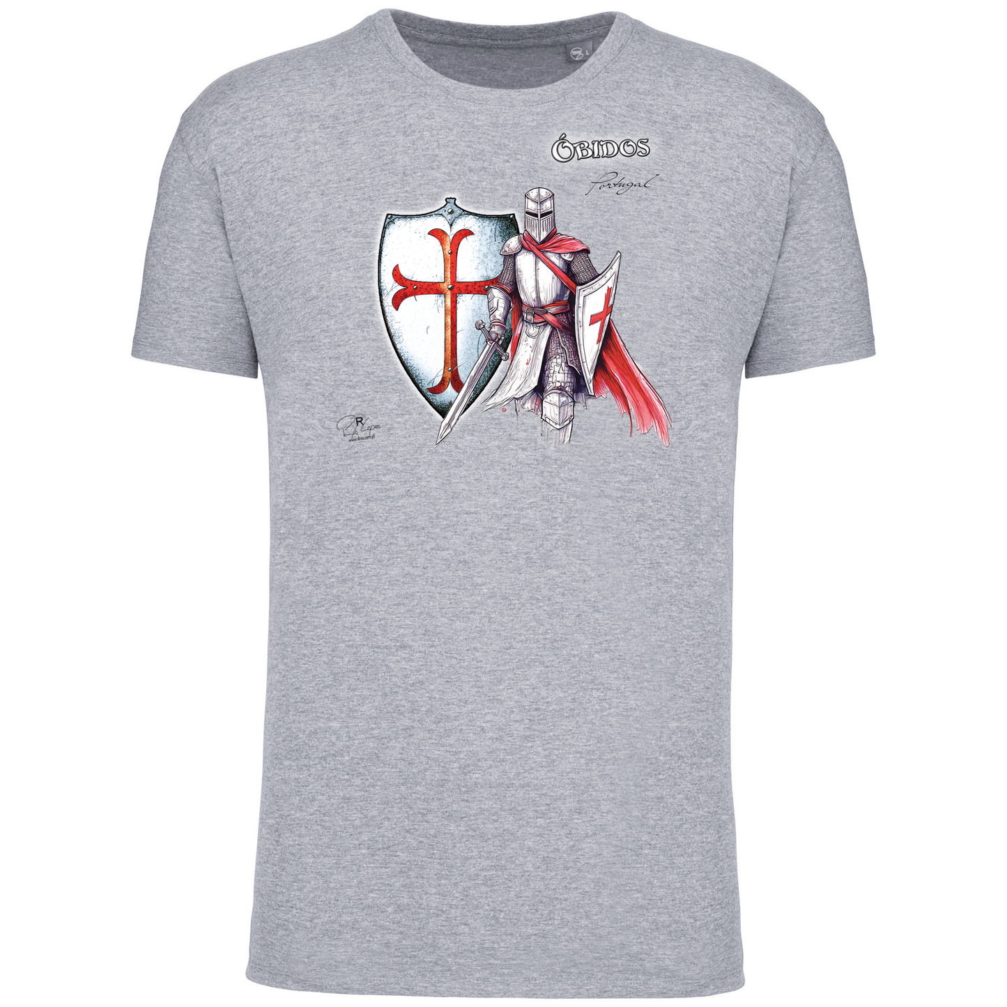 T-Shirt Algodão Biológico Templário Óbidos