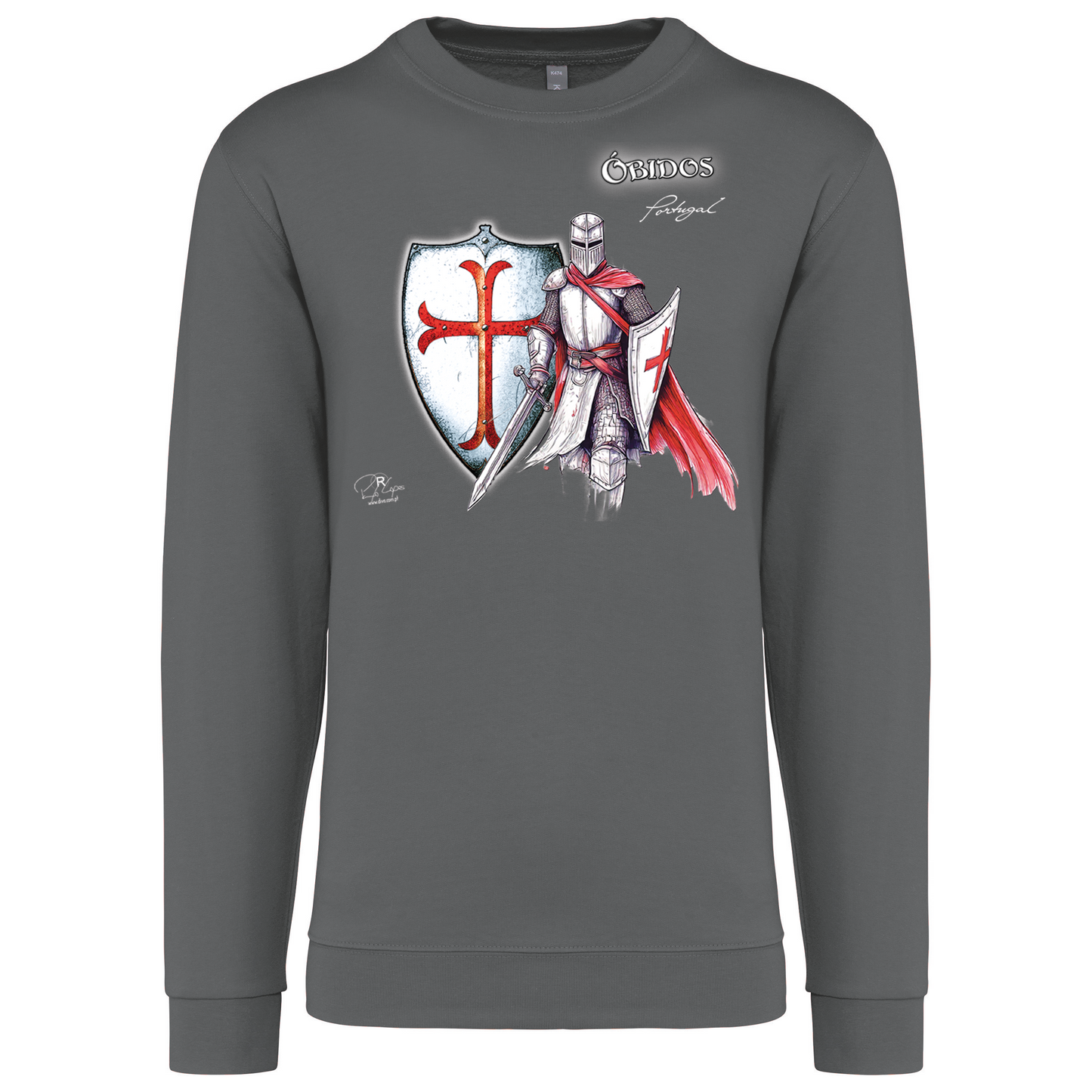 Sweatshirt Kariban sem Capuz Templário Óbidos