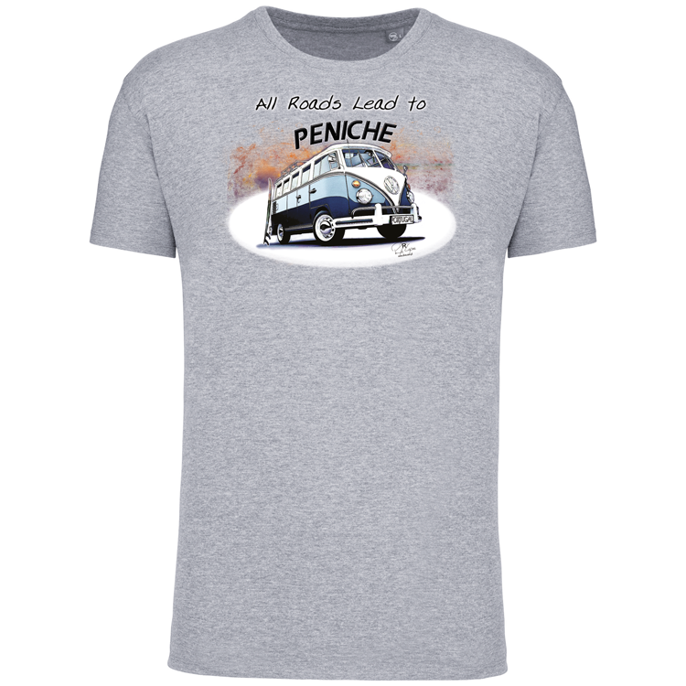 T-Shirt Algodão Biológico All Roads Lead to Peniche