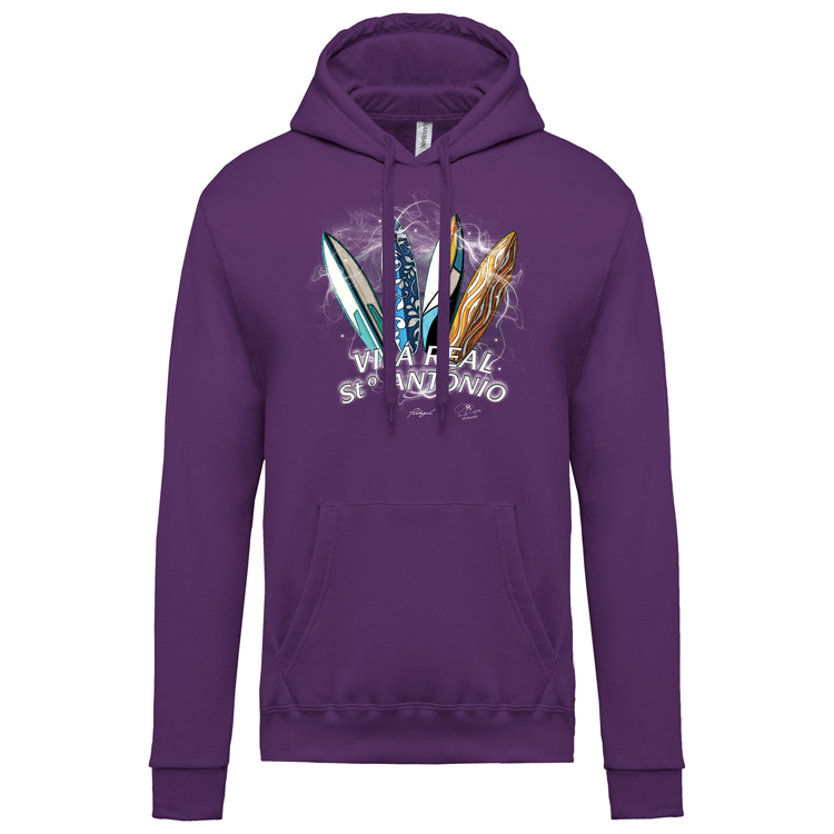 Sweatshirt Kariban com Capuz Surfboards Vila Real Stº António