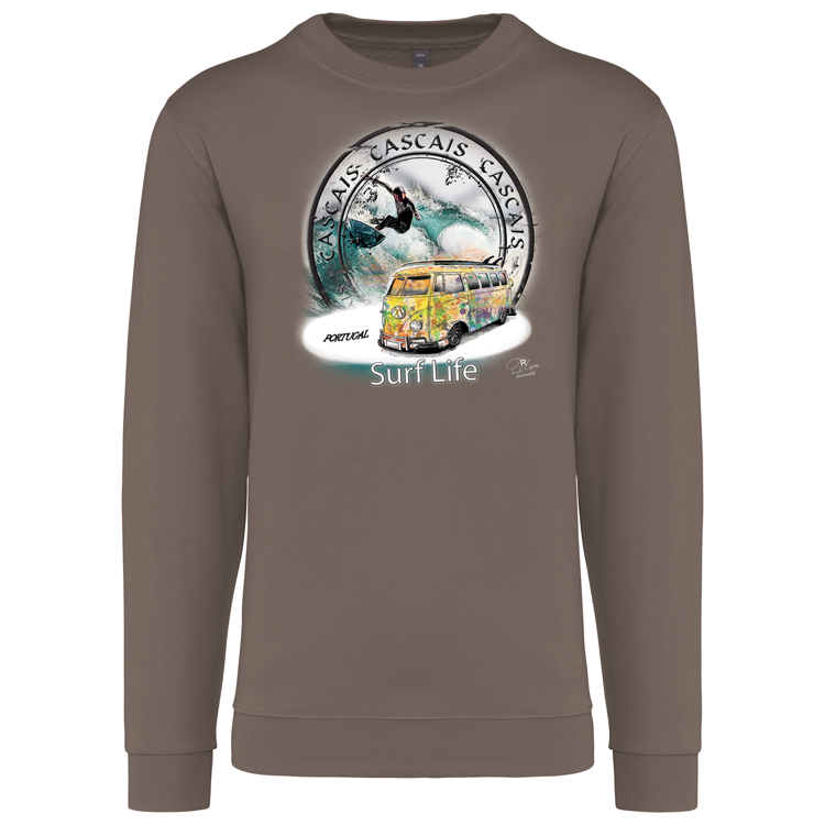 Sweatshirt Kariban sem Capuz Surf Life Cascais