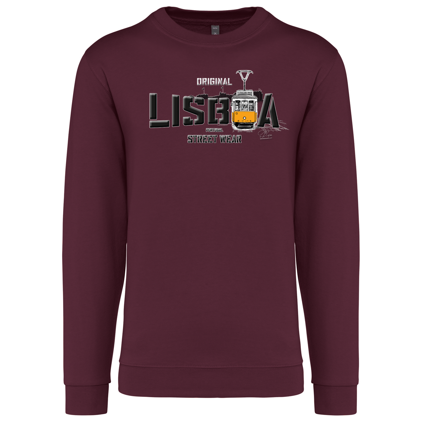 Sweatshirt Kariban sem Capuz Original Lisboa
