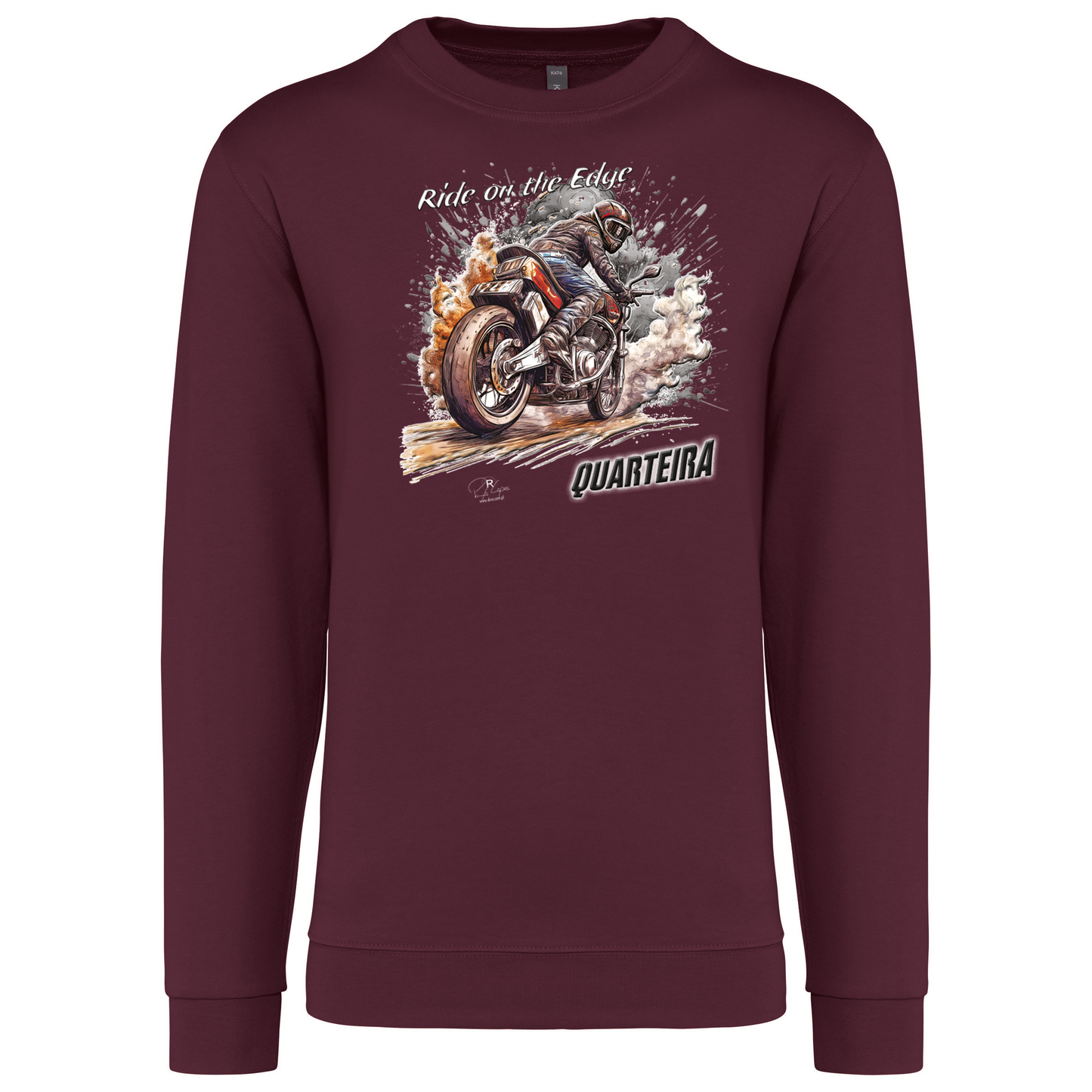 Sweatshirt Kariban sem Capuz Ride on the Edge Quarteira