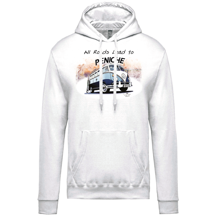 Sweatshirt Kariban com Capuz All Roads Lead to Peniche
