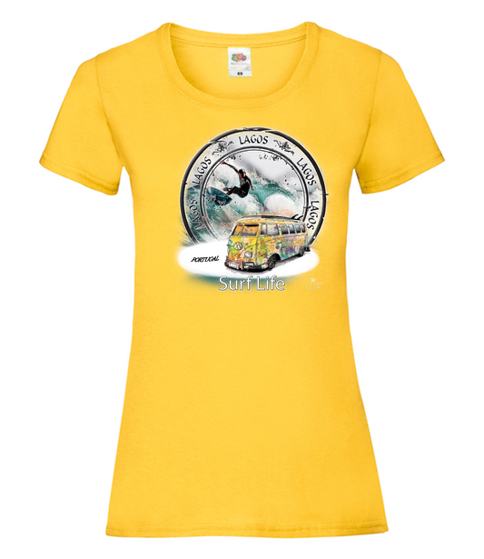T-shirt Senhora Surf Life Lagos