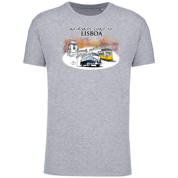 T-Shirt Algodão Biológico All Roads Lead to Lisboa