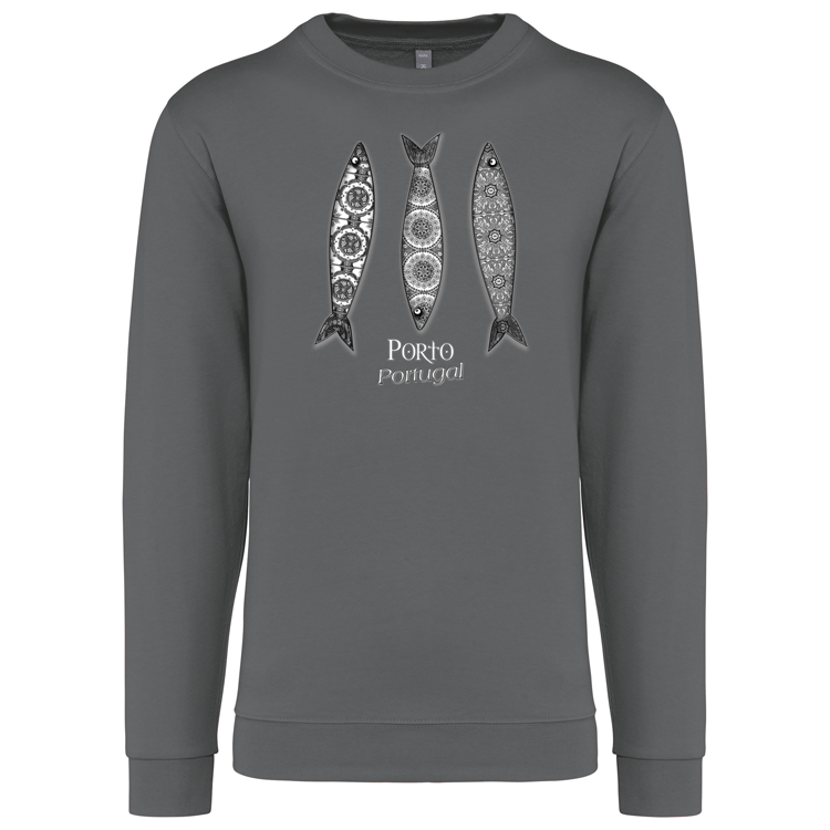 Sweatshirt Kariban sem Capuz 3 Sardinhas Porto