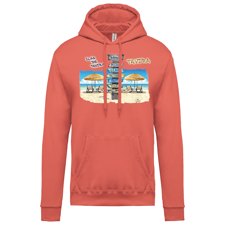 Sweatshirt Kariban com Capuz Pegadas Tavira