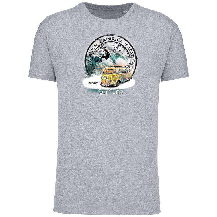 T-Shirt Algodão Biológico Surf Life Caparica