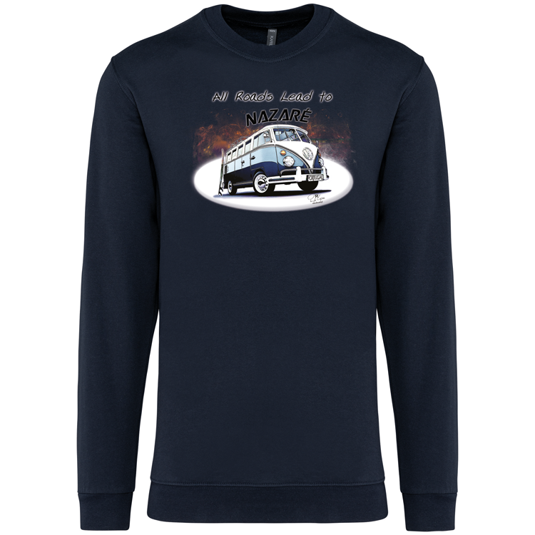 Sweatshirt Kariban sem Capuz All Roads Lead to Nazaré