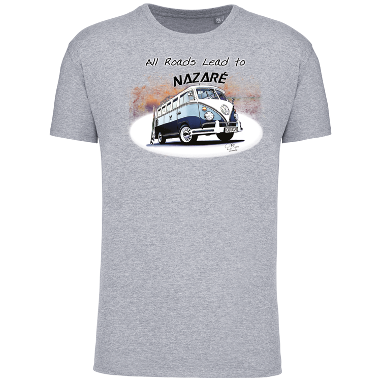 T-Shirt Algodão Biológico All Roads Lead to Nazaré