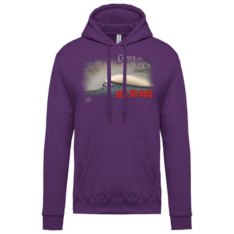 Sweatshirt Kariban com Capuz Ride the Wave Caparica