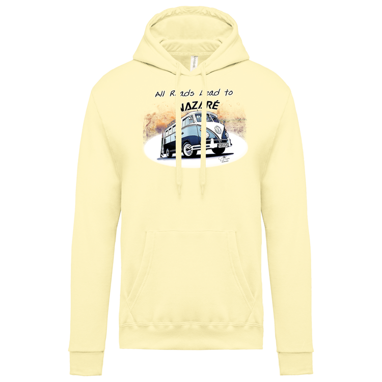 Sweatshirt Kariban com Capuz All Roads Lead to Nazaré