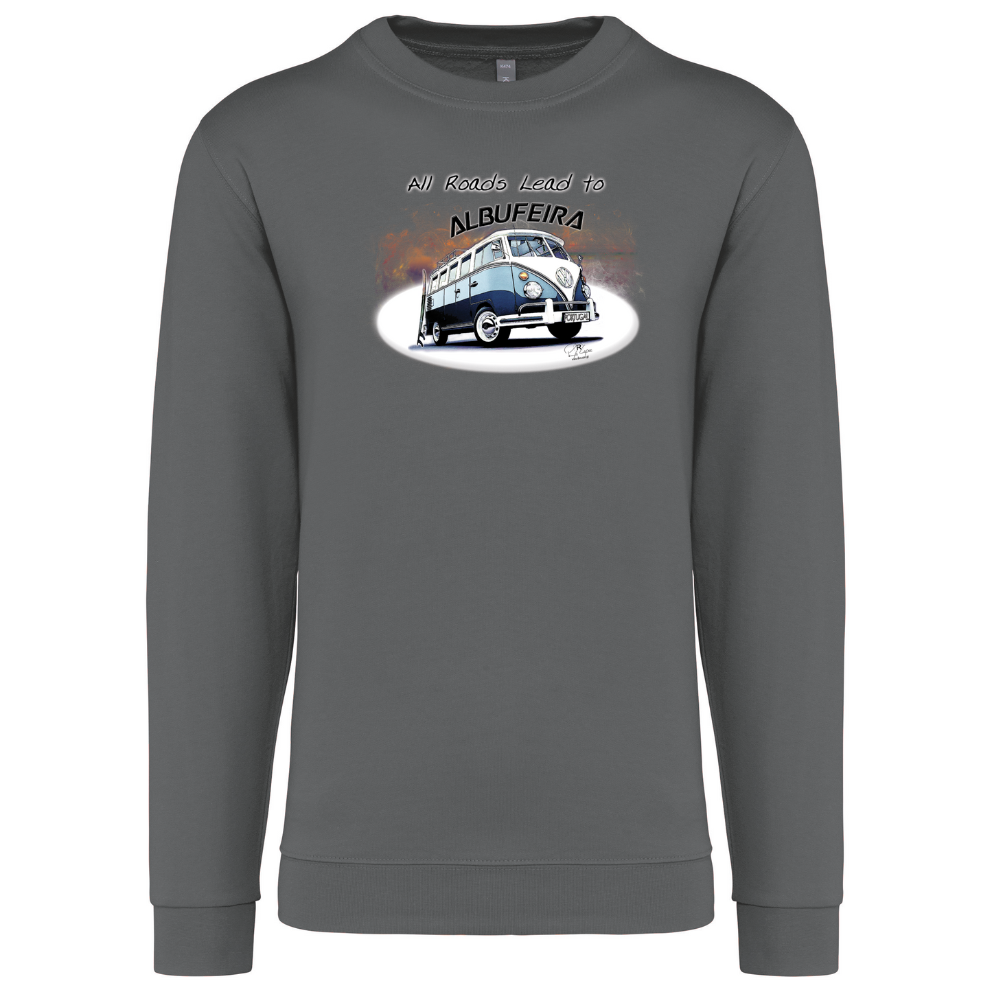 Sweatshirt Kariban sem Capuz All Roads Lead to Albufeira